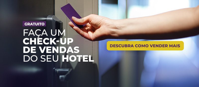 Check-up de vendas para hotelaria.